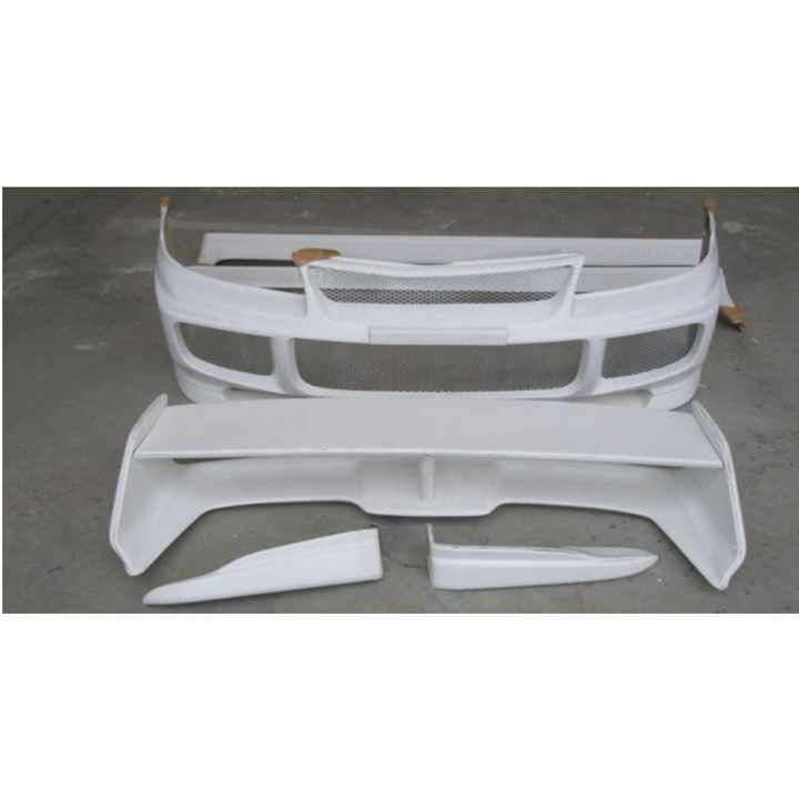 Front Bumper Spoiler Add On Valance Kit With Lip  Fits Mitsubishi Evolution 3