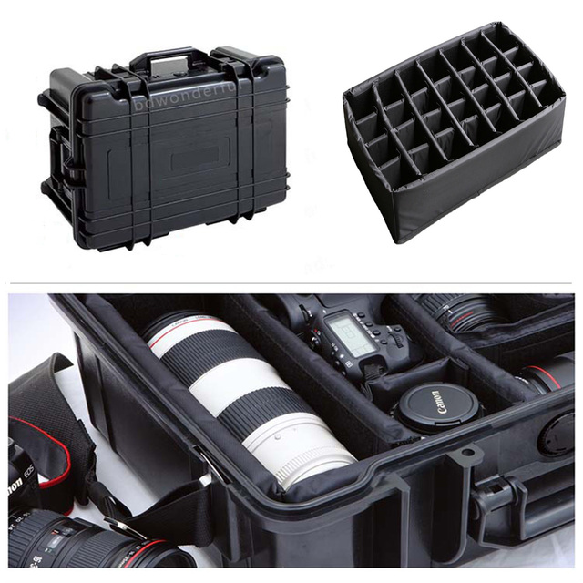 High Quality OEM/ODM IP67 Certified ABS Waterproof Case with Wheels Electronic Equipment Trolley Case for Camera Protection