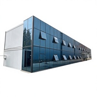 Bureau préfabriqué étanche et facile à assembler avec maison conteneur à panneaux sandwich de 20 pieds sur 2 étages pour villa mobile