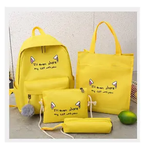 Модные женские сумки-карандаши и рюкзак, детские школьные сумки, оптовая продажа, женские школьные сумки, 4 шт. в комплекте для девочек и мальчиков