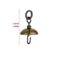 10 Stück pro Packung Hirisi Karpfenangeln Schnellwechsel-Wirbel mit Gummi-Schirmwirbeln für Ronnie Rig Terminal Tackle AS009
