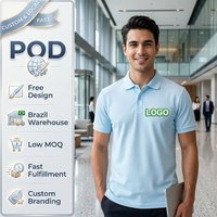 Polo homme personnalisé 100 % polyester 200g – Haut de performance décontracté pour le bureau et les tenues d'été