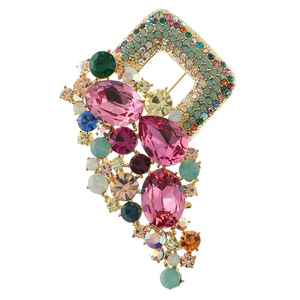 Broche de costume simple et créative, accessoires pour veste, corsage, bijoux carrés, broche - Product Image 1