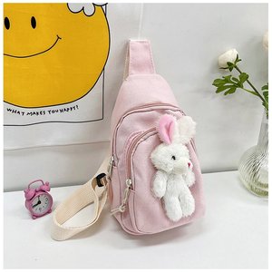 กระเป๋าเป้สะพายหลังตุ๊กตาหมีกระต่ายการ์ตูนน่ารัก กระเป๋าสะพายข้างสำหรับเด็กผู้ชายและเด็กผู้หญิง กระเป๋าใส่หนังสือเรียนสำหรับเด็กผู้หญิง กระเป๋าสะพายไหล่สำหรับเดินทางท่องเที่ยวกลางแจ้ง - Product Image 6