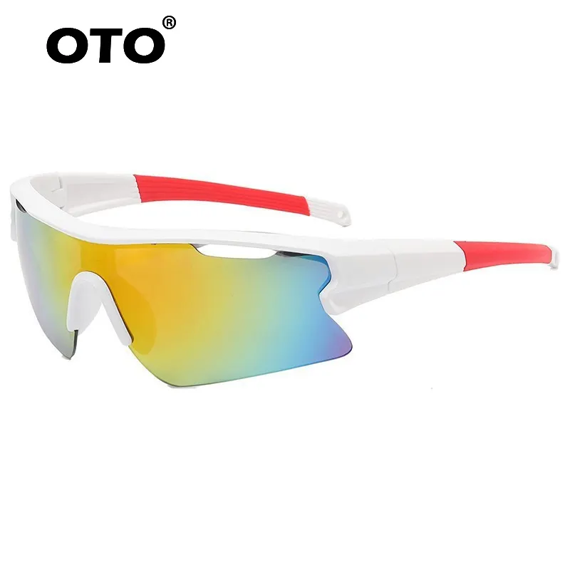 OTO Grosir Logo Kustom Kacamata Hitam Penglihatan Malam Trendy UV400 Kacamata Hitam Olahraga Lari Bersepeda Pria Wanita