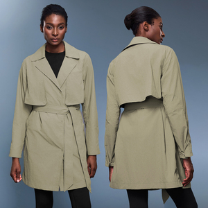 XW-D25127 Veste unisexe à poche extérieure tendance, style streetwear, fermeture éclair, confortable, <span class=keywords><strong>trench</strong></span>-coat pour femmes - Product Image 1