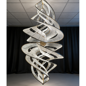 Grande Lampadario Moderno di Design, Illuminazione Sospesa per Ingresso, Scale, Corridoio, Hall d'Hotel - Product Image 1