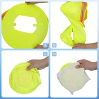 Chapeau de protection du soleil Protection du cou Haute visibilité Maille à bord complet Protection solaire et cache-cou Bandana Écharpe pour la construction