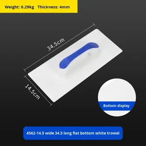 Truelle de plâtrage trempée de qualité industrielle Truelle de maçonnerie résistante à l'usure à bord plat et <span class=keywords><strong>grattoir</strong></span> à mastic en plastique - Product Image 6