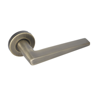Poignée de porte à levier plat simple en acier inoxydable 304 laiton antique silencieuse pour portes intérieures en bois