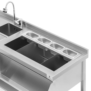 Commercial Stainless Steel Cocktail <b>Bar</b> Station Commercial Kitchen Equipment Other Hotel Other Hotel Restaurant Supplies - Product Image 5