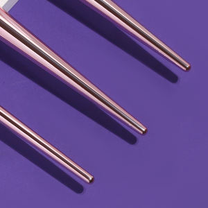 Ensemble de pinceaux de maquillage métalliques or <span class=keywords><strong>rose</strong></span> 10 pièces de haute qualité pinceau de maquillage professionnel en gros pinceau synthétique haut de gamme permanent - Product Image 3