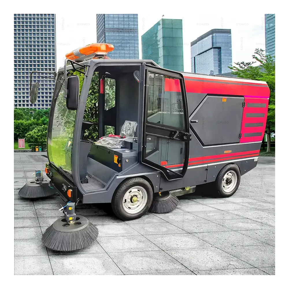 Ride on Big Electric City Street Sweeper Truck Outdoor Road Floor Sweeper Car Cleaning Machine Floor Washing Cleaner Sweepers