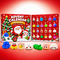 Édition Spatiale de Noël avec 24 Jouets Squishy Fidget en Boîte Mystère pour Enfants – Cadeaux de Noël et Amusement