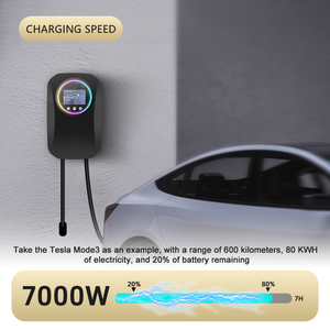 Station de recharge murale pour véhicules électriques 7 kW, norme GB/T, 32 A, intelligente, avec écran 4,3 pouces, application, RFID pour voitures chinoises MZ-XK-GB-RT - Product Image 2