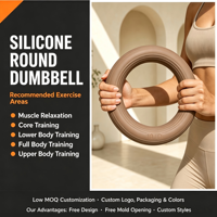 Haltères en silicone multi-poids 5LB 8LB 10LB 15LB avec noyau en fer antidérapant pour femmes, entraînement de tonification corporelle