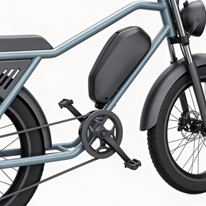 Vélo électrique tout-terrain M2 500W 48V 15Ah à 7 vitesses, cadre en acier, pneus larges, freins à tambour rétro, moteur moyeu arrière, 20 pouces, 45 km/h - Product Image 5