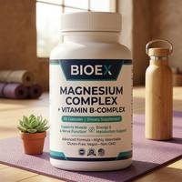 Complexe Triple de Magnésium en Gros avec Complexe de Vitamines B (B1, B6, B12) – Complément pour le Soulagement du Stress et le Soutien du Sommeil
