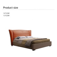 Couvre-lit en cuir au design moderne, style luxueux, léger et doux, tête de lit Queen Size
