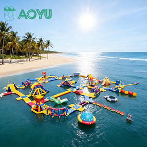 AOYU, fabricant de jeux gonflables aquatiques en PVC, <span class=keywords><strong>parc</strong></span> aquatique flottant sur le thème de l'aventure, jeux optimisés pour enfants - Product Image 1