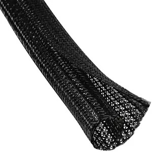 Pet Braided Split Wrap Self-Closing Sleeve Wear Resistant Flame Retardant High Quality Wire Casing Rod Casing