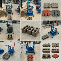 Machine à blocs creux en béton 2-45, machine à briques de ciment, équipement de construction, idéale pour une idée d'entreprise rentable, certifiée CE