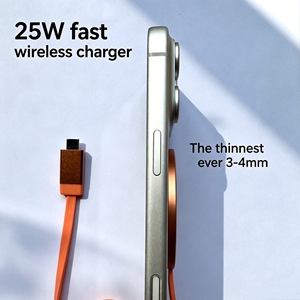 แท่น<span class=keywords><strong>ชาร์จ</strong></span>ไร้สายแม่เหล็ก 25W บางที่สุดในประวัติศาสตร์ ความหนา 3 มม. <span class=keywords><strong>ชาร์จ</strong></span>เร็ว 15V พร้อมที่วางโทรศัพท์ วัสดุอะลูมิเนียม 10N สำหรับ<span class=keywords><strong>โทรศัพท์</strong></span> - Product Image 2
