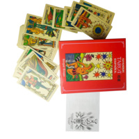 MZF Cartas de Tarot de Oráculo con Impresión Personalizada de Alta Calidad, Lámina de Oro, Bordes Dorados, Salud Mental, Atención Plena, Afirmación Positiva