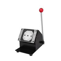 Machine à badges magnétiques 3x3 pouces - Kit de presse à aimants pour réfrigérateur DIY avec plaques métalliques, carton et aimants en caoutchouc