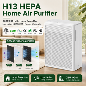 <span class=keywords><strong>Purificador</strong></span> <span class=keywords><strong>de</strong></span> <span class=keywords><strong>Aire</strong></span> Portátil para Oficina en Casa, Filtro HEPA H13, Carbón Activado, <span class=keywords><strong>Iones</strong></span> Negativos, Económico, Certificado por la UE y la CEE, Silencioso - Product Image 2