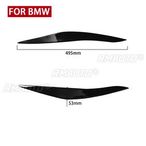 1 Par de Cubiertas Decorativas para Faros Delanteros Negros para BMW Serie 5 F10 2010 2011 2012 2013, Adhesivos para Automóviles, Cubiertas Decorativas para Faros Delanteros - Product Image 3