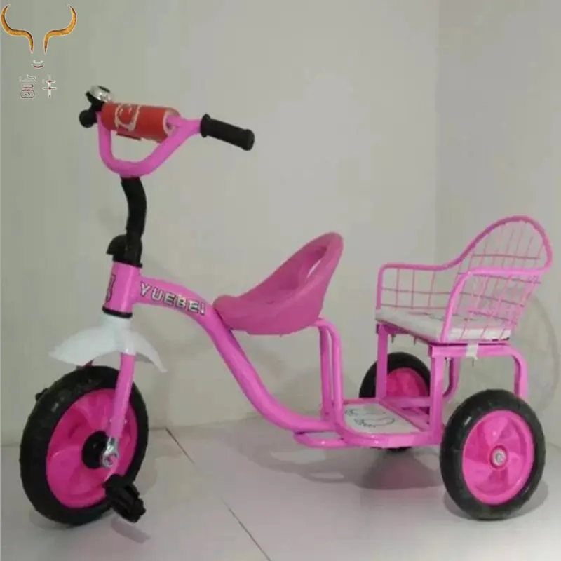 Manufacturers Wholesale Children Tricycle Tricycle Two - Person Ride High - Quality Baby Boys And Girls