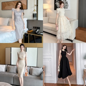 Vestido <span class=keywords><strong>de</strong></span> Fiesta Formal <span class=keywords><strong>de</strong></span> Moda Vanguardista Coreana para <span class=keywords><strong>Mujer</strong></span>, Elegante Vestido Midi con Hombros Descubiertos, <span class=keywords><strong>Ropa</strong></span> <span class=keywords><strong>de</strong></span> <span class=keywords><strong>Mujer</strong></span> - Product Image 6