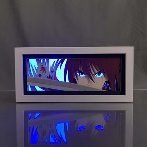 กล่องไฟอะนิเมะรุรุรนิเคนชินสำหรับตกแต่งห้องนอนเด็กเปลี่ยนสีกล่องไฟมังงะตกแต่งข้างเตียงกระดาษตัดแสง - Product Image 5