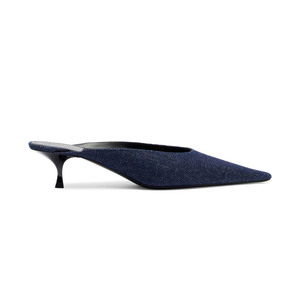 <span class=keywords><strong>Décolleté</strong></span> Slingback 2026 in Vernice Bluette Denim con Punta Quadrata e <span class=keywords><strong>Tacco</strong></span> <span class=keywords><strong>Basso</strong></span> per Donna - Product Image 3