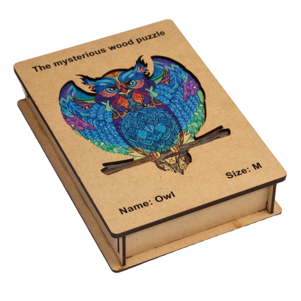 3D Пазлы деревянные игрушки сова пазл для детей Обучающие оригинальные креативные