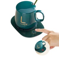 Taza de Café de Cerámica con Control de Temperatura Inteligente MNQ, Taza Térmica con Autocalentamiento a Temperatura Constante, Set de Regalo Empresarial