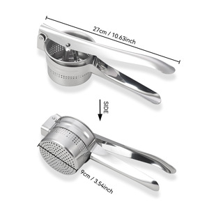 Gran oferta de fábrica, nuevo producto, herramienta de cocina, triturador de patatas de acero inoxidable, prensa de jugo de fruta - Product Image 1
