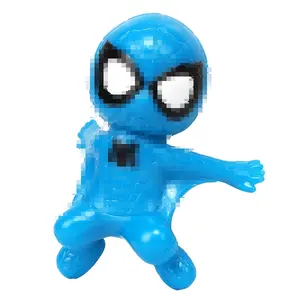 4 Styles Spiderman 8cm Cartoon PVC resin Model Toy Anime action Figures for cake ornament