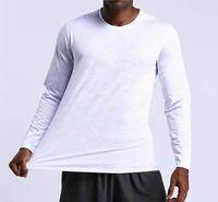 Fabricants de vêtements Gym personnalisée Vêtements de sport décontractés Fitness T-shirt à manches longues pour hommes de grande taille