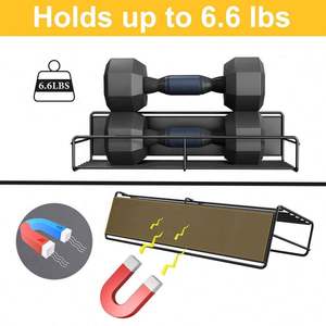 Hanging Wall <b>Spice</b> <b>Rack</b>, Wall Mounted Stackable <b>Spice</b> Organizers, Seasoning Organizer <b>with</b> Hooks Kitchen Accessories Metal - Product Image 4