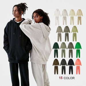 Conjuntos de Sudadera con Capucha y Pantalones de Felpa al por Mayor, Conjuntos Deportivos Personalizados Unisex, Conjuntos de Sudadera con Capucha Extra Grandes de Alta Calidad para Hombre - Product Image 1