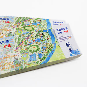 Impression sur papier thermique personnalisé Livrets de billets de train <span class=keywords><strong>Coupon</strong></span> de billets de chemin de fer avec ligne de déchirure facile - Product Image 2