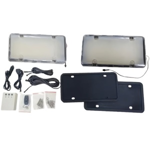 Chất lượng cao nhựa điện xe ABS Chrome tấm giấy phép khung với PS Bìa - Product Image 1