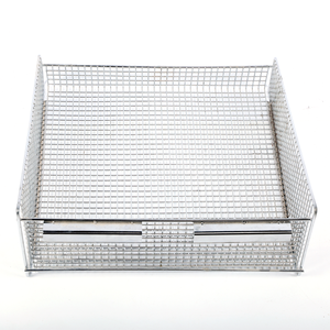 Couvercle en bois élargi paniers en fer support métallique Rectangle panier à pain en acier inoxydable Rectangle vêtements panier de rangement en métal - Product Image 3