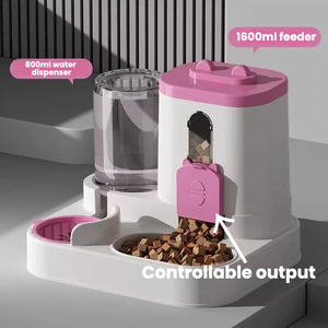 Dispenser d'Acqua per Animali Domestici, Alimentatore Automatico 2 in 1 per Gatti, Distributore d'Acqua con Circolazione Integrata - Product Image 4