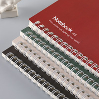 Carnet de notes à spirale A5 avec logo personnalisé Journal à couverture rigide en cuir PP Cadeau promotionnel Journal imprimé personnalisé Reliure à bobine