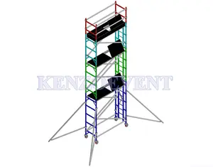 Ponteggi mobili regolabili in altezza in alluminio Kenzotruss per la costruzione
