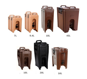 Dispensador de bebidas con aislamiento moderno de 9.4L, duradero, PE, PC, inyección de plástico, técnicas, Rectangular, estilo americano, hotel, <span class=keywords><strong>restaurante</strong></span> - Product Image 2