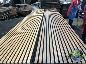 Panneaux acoustiques en bois <span class=keywords><strong>à</strong></span> lattes, fabrication directe d'usine, OEM ODM, <span class=keywords><strong>revêtement</strong></span> <span class=keywords><strong>mural</strong></span> absorbant le son - Product Image 5